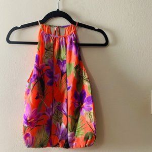 Alice + Olivia Sleeveless Floral Top Size M NWT